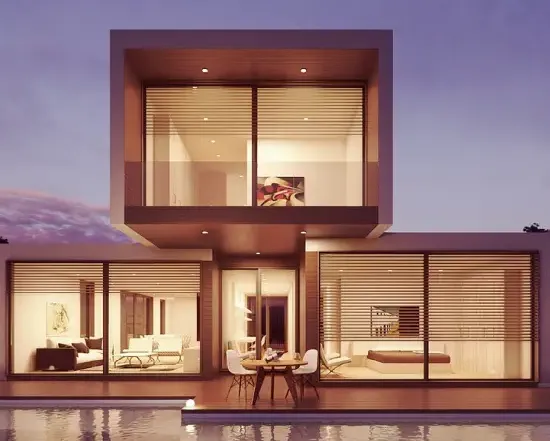 bad feng shui house types. architectural cubic home with floating second floor