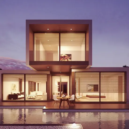 bad feng shui house types. architectural cubic home with floating second floor
