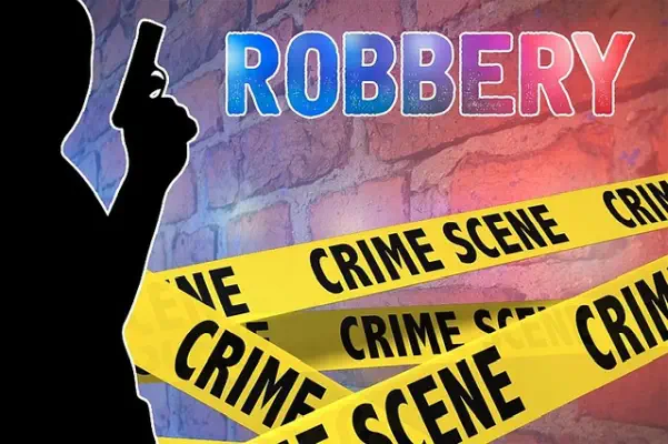 feng shui Burglary House. crime scene tape of home robbery