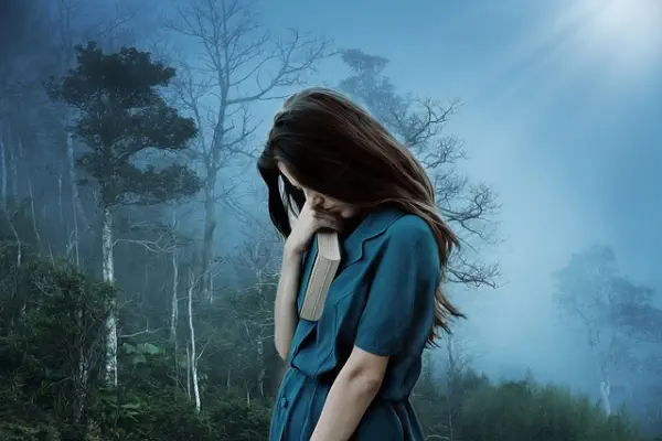 feng shui depression house. lonely female very sad